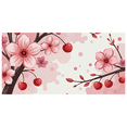 thumbnail image 1 of Cherry Blossom Themed Backdrop Banner Decorative Background with Delicate Pink Flowers and Red Cherries Party Decorations Spring Celebrations Photography Props Festival Decor, 1 of 8