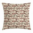 thumbnail image 1 of Cherry Blossom Throw Pillow Cushion Cover, Vivid Japanese Garden Tree Branches Asian Nature Inspired Ornaments, Decorative Square Accent Pillow Case, 20 X 20 Inches, Beige Scarlet Black, by Ambesonne, 1 of 2