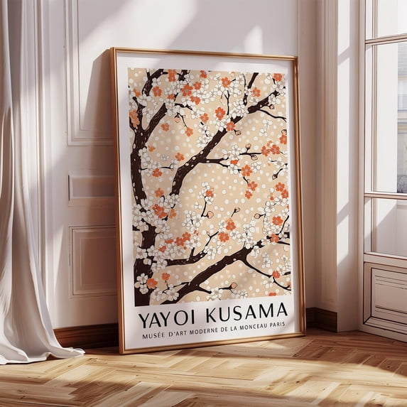 Springing Tree Cherry Blossom Tree Art Japanese Inspired Spring Branch Print In Peach ...