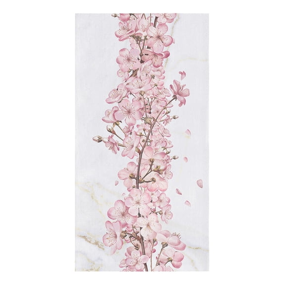 Cherry Blossom Tree Flower Painting Chinese Style Tea Hand Towel Kitchen Dishcloth Water Absorption Household Cleaning Cloth