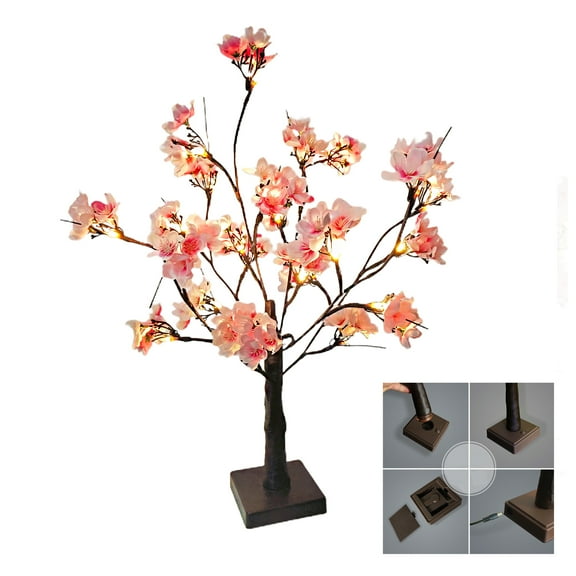 Cherry Blossom Tree Led Night Lights Kids Gift Valentine's Day Christmas Birthday Weddings Table Lamp