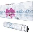 thumbnail image 1 of Cherry Blossom Tree Oil Ink Painting Extended Gaming Mouse Pad Large 31.5"x11.8" Big Mouse Pad, NonSlip Base, Stitched Edge, Long Computer Keyboard Mat for Home Office Work, 1 of 6