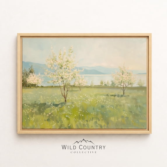 Cherry Blossom Tree Sakura Spring Romantic Orchard Lake Wildflower ...