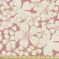 thumbnail image 1 of Ambesonne Cherry Blossom Fabric by the Yard Upholstery, Hitoe Sakura, 5 Yards, Dried Rose and Beige, 1 of 4