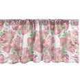 thumbnail image 1 of Ambesonne Cherry Blossom Valance Pack of 2, Symbolic Bloom, 54"X12", Pale Green Dried Rose, 1 of 3