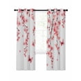 thumbnail image 1 of Cherry Blossoms Blackout Curtains 96 Inches Long for Bedroom, Spring Botanical Flowers Watercolor Thermal Insulated Room Darkening Black Out Window Curtain Panels Grommet Drapes for Living Room, 1 of 8