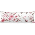 thumbnail image 1 of Cherry Blossoms Body Pillow Cover 20"x54" Pillow Case Pink Flowers Long Pillow Cases Protector with Zipper Decorative Soft Bedding Pillowcase Rectangle Cushion Covers for Bed,Sofa, 1 of 5