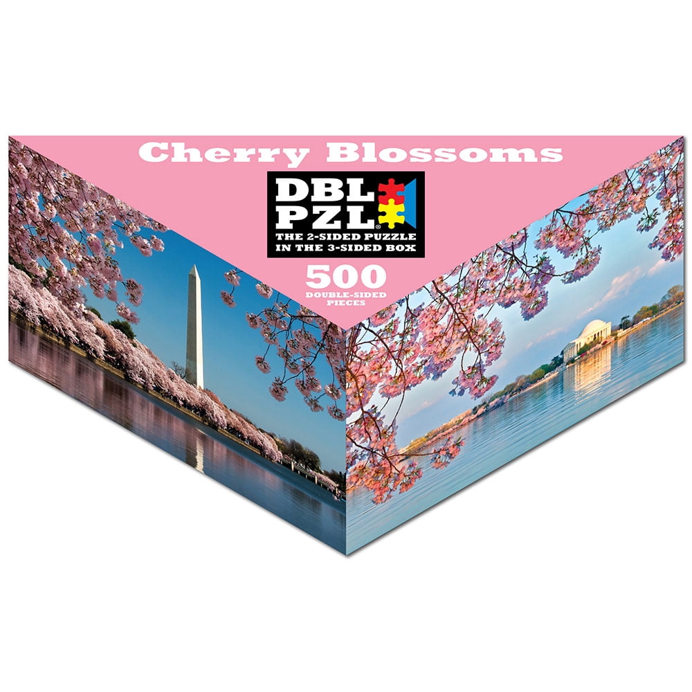 Cherry Blossoms DBL PZL 500pc Double-Sided Jigsaw Puzzle