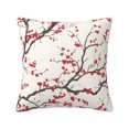 Cherry Blossoms Flowers Throw Pillow Covers Decorative Square Cushion