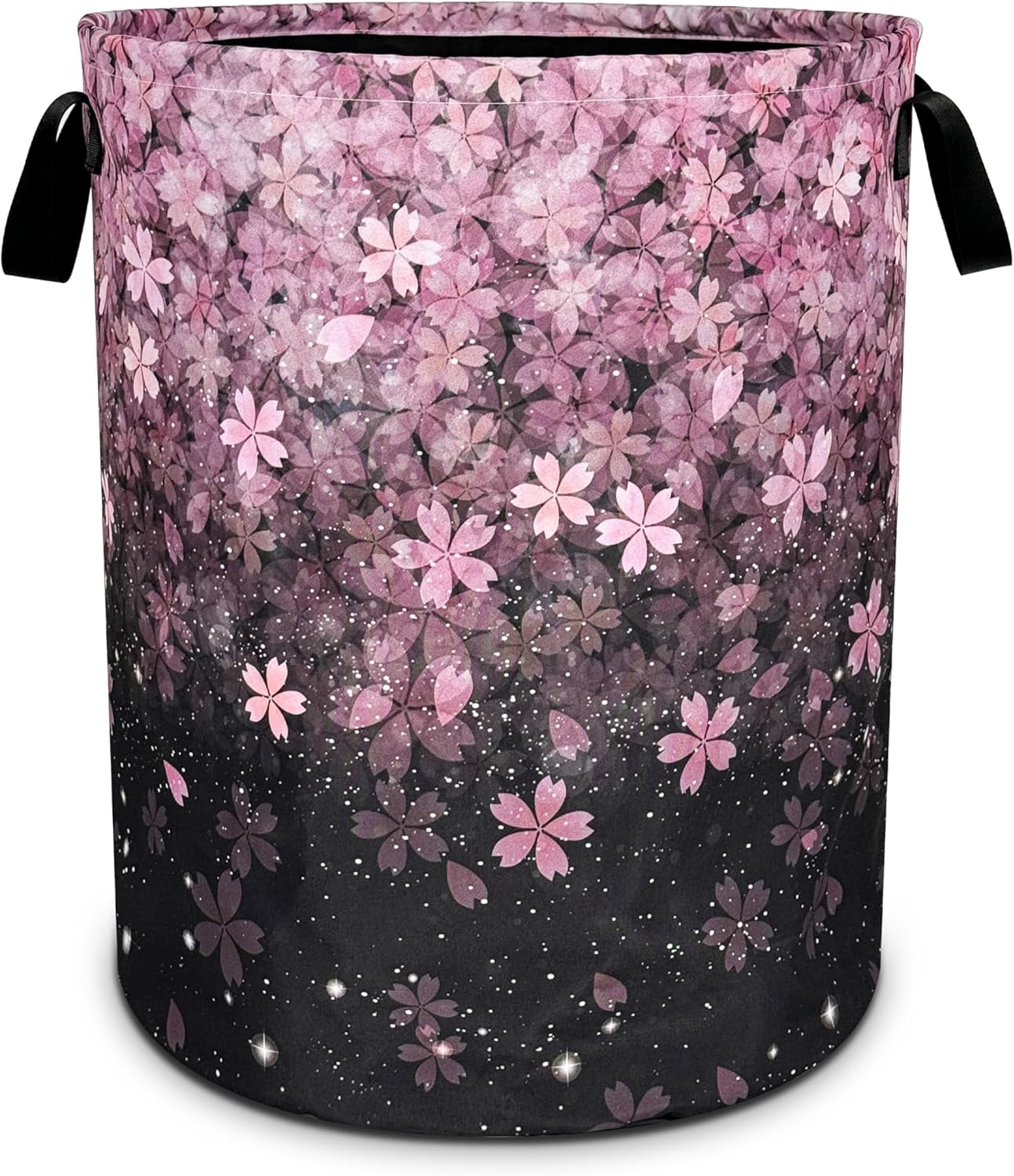 Cherry Blossoms Laundry Basket Foldable Waterproof Hamper 18.9 x 16.5 ...