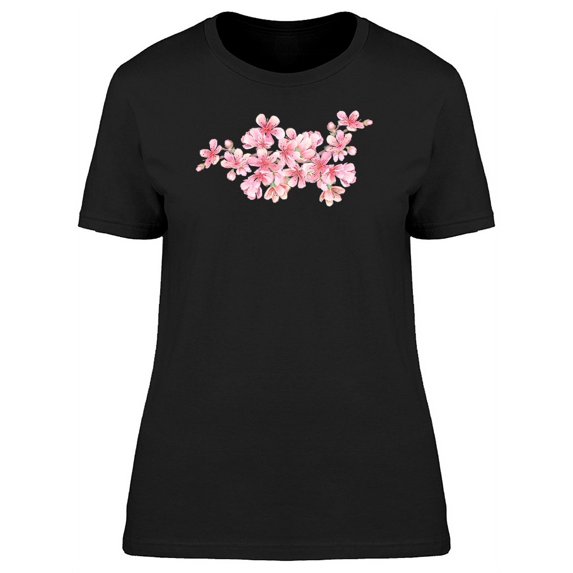 Cherry Blossoms On Branch T-Shirt Women -Image by Shutterstock, Female Large