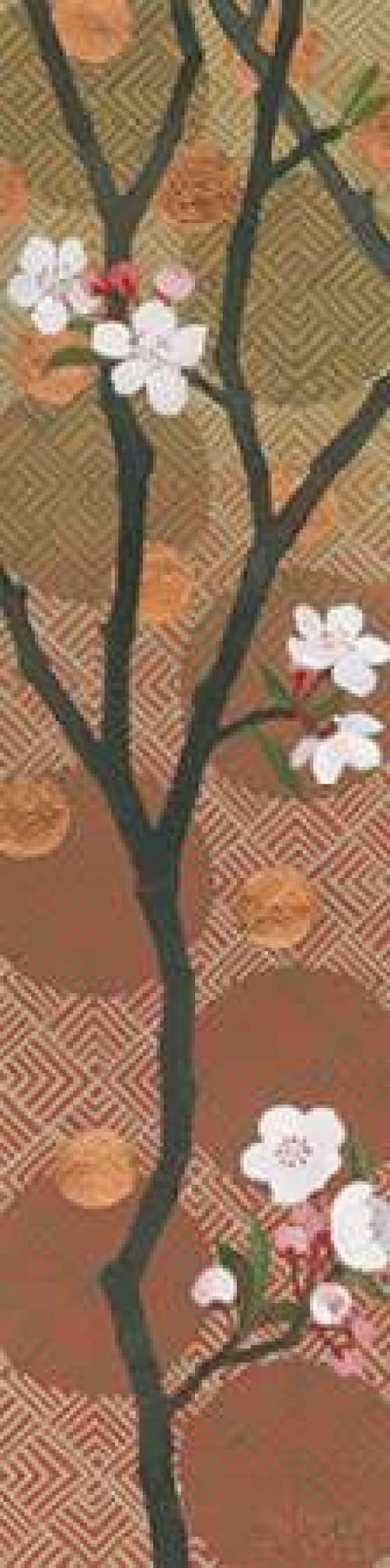 Cherry Blossoms Panel I Crop Canvas Art - Kathrine Lovell (8 x 24)