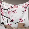 thumbnail image 1 of Cherry Blossoms Tapestry for Bedroom Wall Hanging Tapestry, Pink Pastoral Modern Gradient Spring Ceiling Backdrop Tapestries Poster Blanket Wall Decor for Teens Room Living Room Dorm 55" x 73", 1 of 8