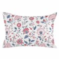 thumbnail image 1 of Cherry Blossoms Throw Pillow Cover 16 x 24 Inch Decorative Pillow Cover Pink Flower Blue Leaf Garden Wildflower Lumbar Pillowcase Seasonal Rectangle Cushion Case for Couch Sofa Bed Living Room, 1 of 7