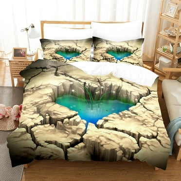 Cherry Blossoms Tree Duvet Cover Set Pink Flower Landscape Comforter Cover with Pillowcase King Size Bedding Set for Kids