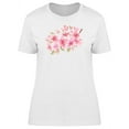 thumbnail image 1 of Cherry Blossoms Watercolor T-Shirt Women -Image by Shutterstock, Female Medium, 1 of 2