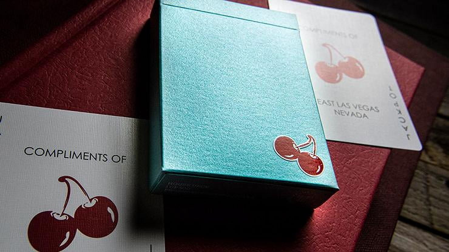 Cherry Casino House Deck (Tropicana Teal) Playing Cards by Pure Imagination