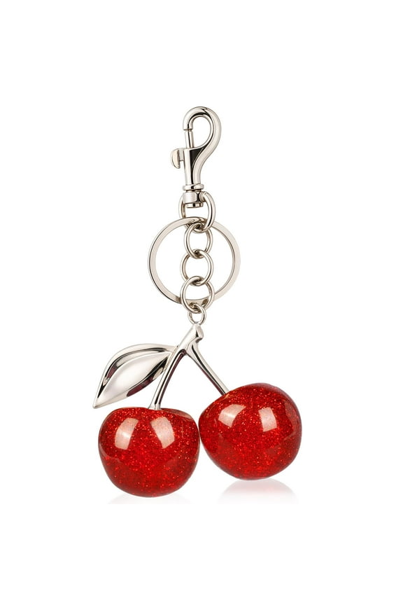 Cherry Charm,Cherry Keychain,Cherry Bag Charm,Cute Cherry Charm for Handbag,Purse,Birthday,Christma