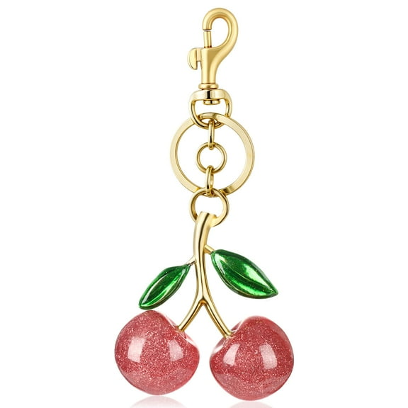 Cherry Charm,Cherry Keychain,Cherry Bag Charm,Cute Cherry Charm for Handbag,Purse,Birthday,Christma