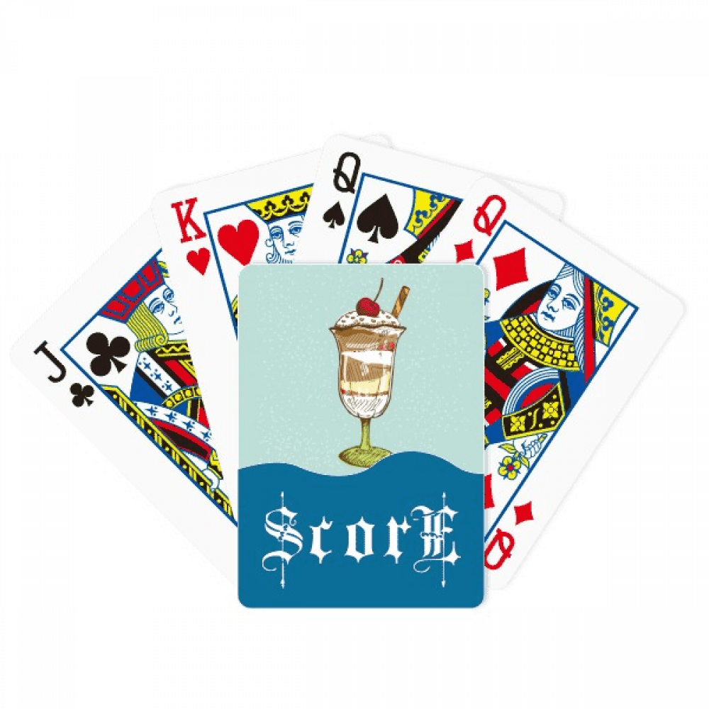 Cherry Chocolate Cann Ice Score Poker Playing Card Index Game