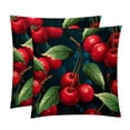 thumbnail image 1 of Cherry Covers Set of 2 - Available in 16x16, 18x18, 20x20 Inches with Unique Patterns - for Home Decor, Throw Pillow Inserts, Pillow Inserts, Bed Pillow - Ideal for All Occasions!, 1 of 6