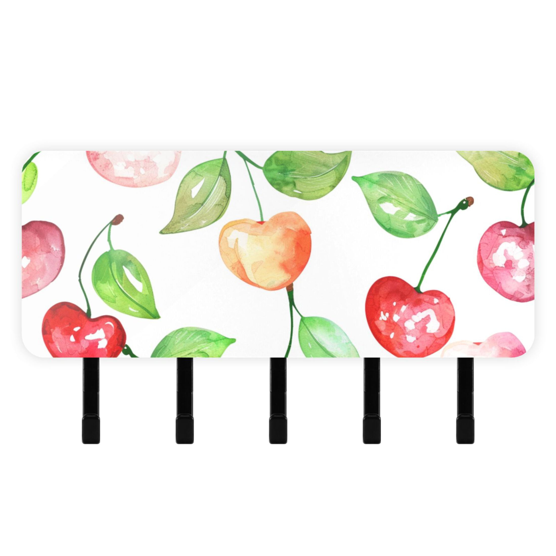 Cherry Cute Key Holder for Wall Mail Holder Organizer with 5 Key Hooks ...