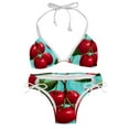 thumbnail image 1 of Cherry Detachable Sponge Adjustable Strap Bikini Set, Two-Pack Swim Suits for Versatile Swim Wear Looks, 1 of 6