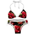 thumbnail image 1 of Cherry Detachable Sponge Adjustable Strap Bikini Set Two-Pack Swimsuits for All Occasions, 1 of 6