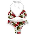 thumbnail image 1 of Cherry Detachable Sponge Adjustable Strap Bikini Set - Two-Pack for Versatile Swim Suit Looks, 1 of 6