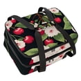 thumbnail image 1 of Cherry Double Layer Insulated Lunch Bag with Two Compartments, Large Capacity, Hand Carry, 7.1x11.4x16.1 Inches, 1 of 6