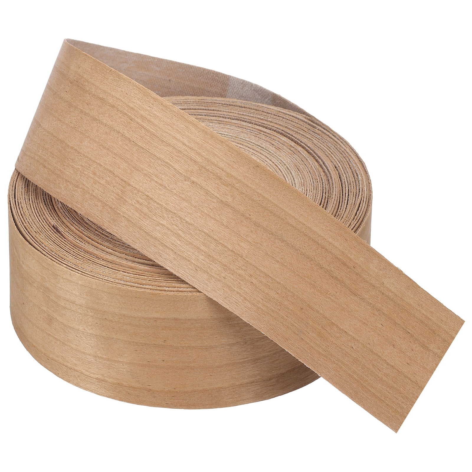 Uxcell Edge Banding, Wood Veneer Tape Pre-glued Plywood Edge Banding with Hot Melt Adhesive for Furniture Restoration Cherry 2 inch x 50 ft