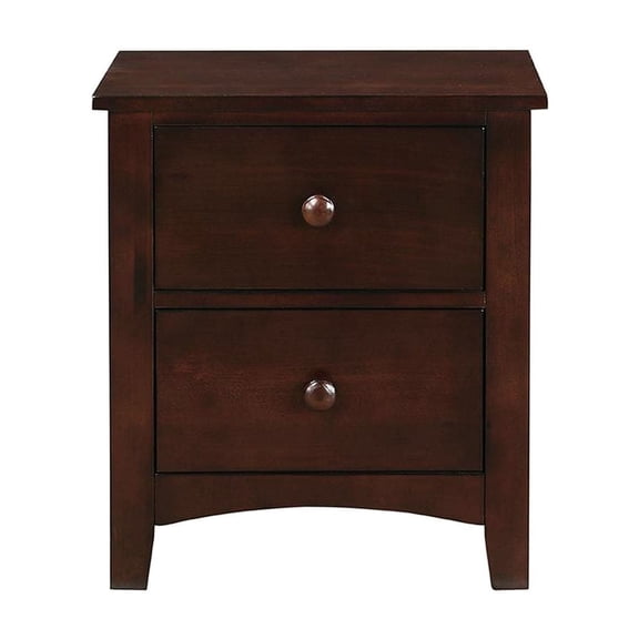 Cherry Finish - 2 Drawer Function - Bedroom and Living Areas - Provide Storage Space