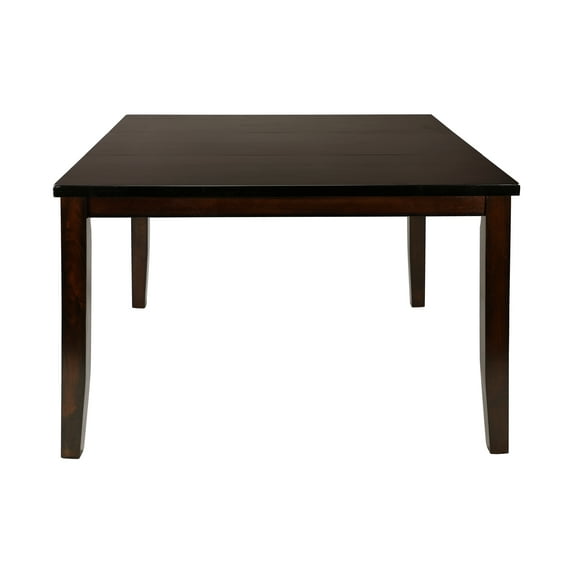 Cherry Finish Counter Height Dining Table - Mango Wood, Transitional Style, Extendable Leaf, 54" - Perfect for Kitchen or Dining Room
