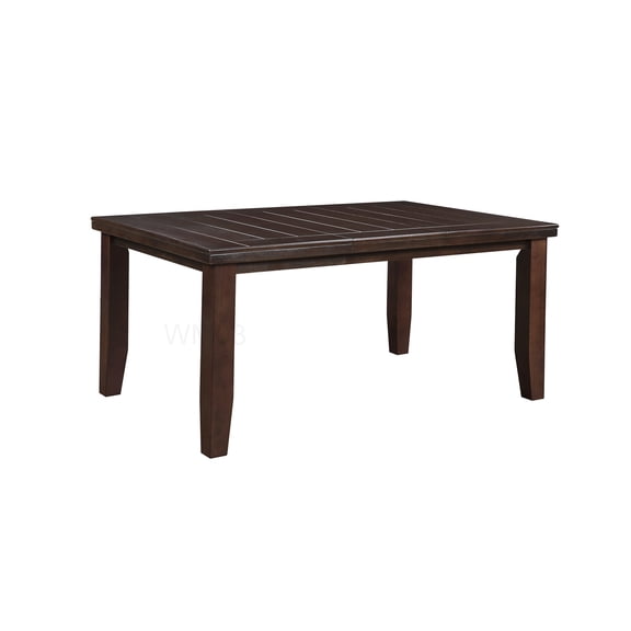 Cherry Finish Dining Table with Maple Veneer Top, Sturdy Tapered Legs for Elegant Dining Space