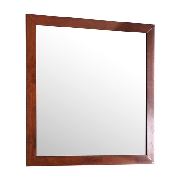 Cherry Finish Mirror | Can Be Used in Hallways | Made with Particle Board | Fills Empty Wall Space