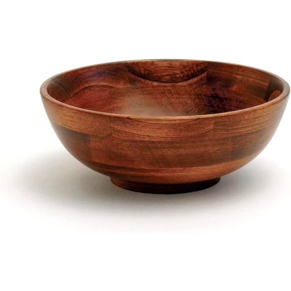 Cherry Finished Footed Serv Bowl for Fruits or Salads, Small, 7" Diameter x 2.75" Height, Sle Bowl