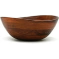 thumbnail image 1 of Cherry Finished Wavy Rim Beechwood Serving Bowl for Fruits or Salads, Matte, Small, 7.5" x 7.25" x 3", Single Bowl, 30.43Fl oz, 1 of 2