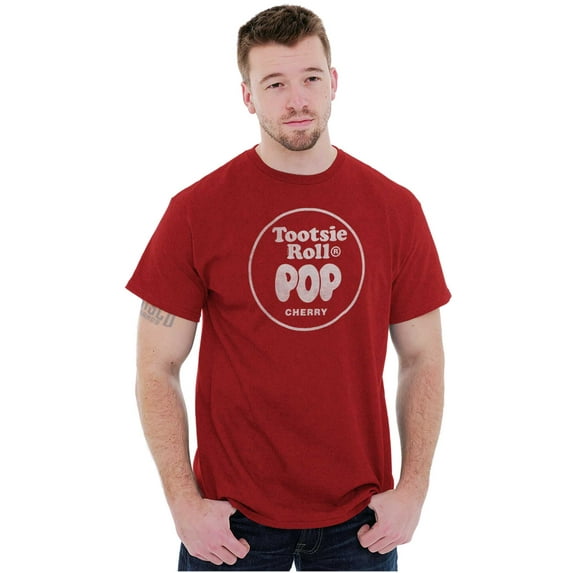 Cherry-Flavored Tootsie Roll Pop Unisex Plus Size Graphic Tee Brisco Brands 5X