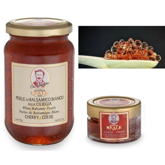 Acetaia Reale Cherry Flavored White Balsamic Pearls Mini 2 oz