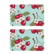 Cherry Floral Leave Fridge Magnetic Sticker Refrigerator Magnets Kitchen Dishwasher Office Home Cabinet Decorative