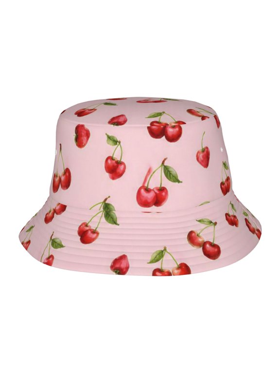Cherry Fruit Fisherman's Hat Casual and Breathable Sun Hat for Men and Women