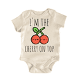 thumbnail image 1 of Cherry Fruit Last Newborn Baby Bodysuit, 1 of 6