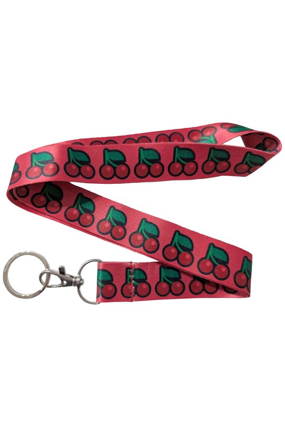 Cherry Fruit Red Keychain Lanyard