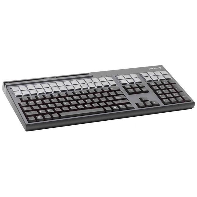 Cherry G86-71410 17" QWERTY USB Keyboard w/ 3-track Magnetic Stripe ...