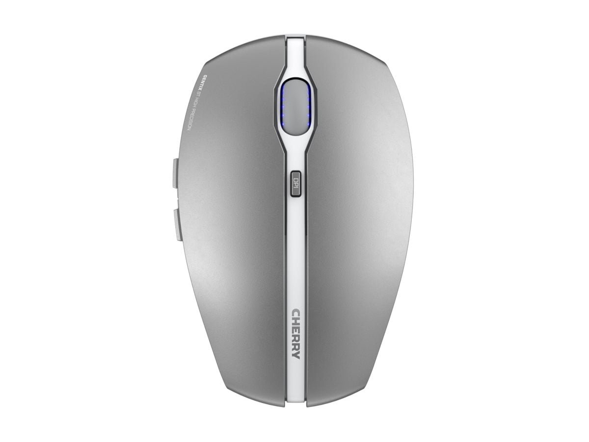 Cherry GENTIX BT Wireless Bluetooth Mouse, Multi-Device Function for up to 3 Devices, Switchable Resolution (1K/2K DPI), 7 Buttons and Scroll Wheel, Battery Operated (Black)