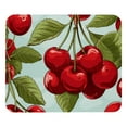 thumbnail image 1 of Cherry Gaming Mouse Pad, Desk Mat, Square 8.3x9.8 Inch Non-Slip Rubber Bottom Printed for Office and Gaming, 1 of 6