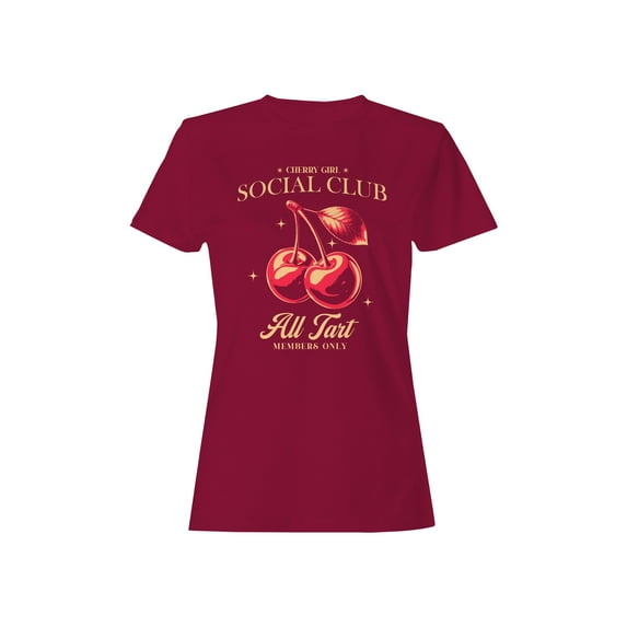 Cherry Girl Social Club Design Women's T-shirt