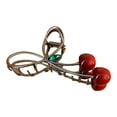 thumbnail image 1 of Cherry Hair Clips Rhinestone Barrettes for Women Non Hairpins Stylish Hair Accessories for Thick or Thin Hair, 1 of 7