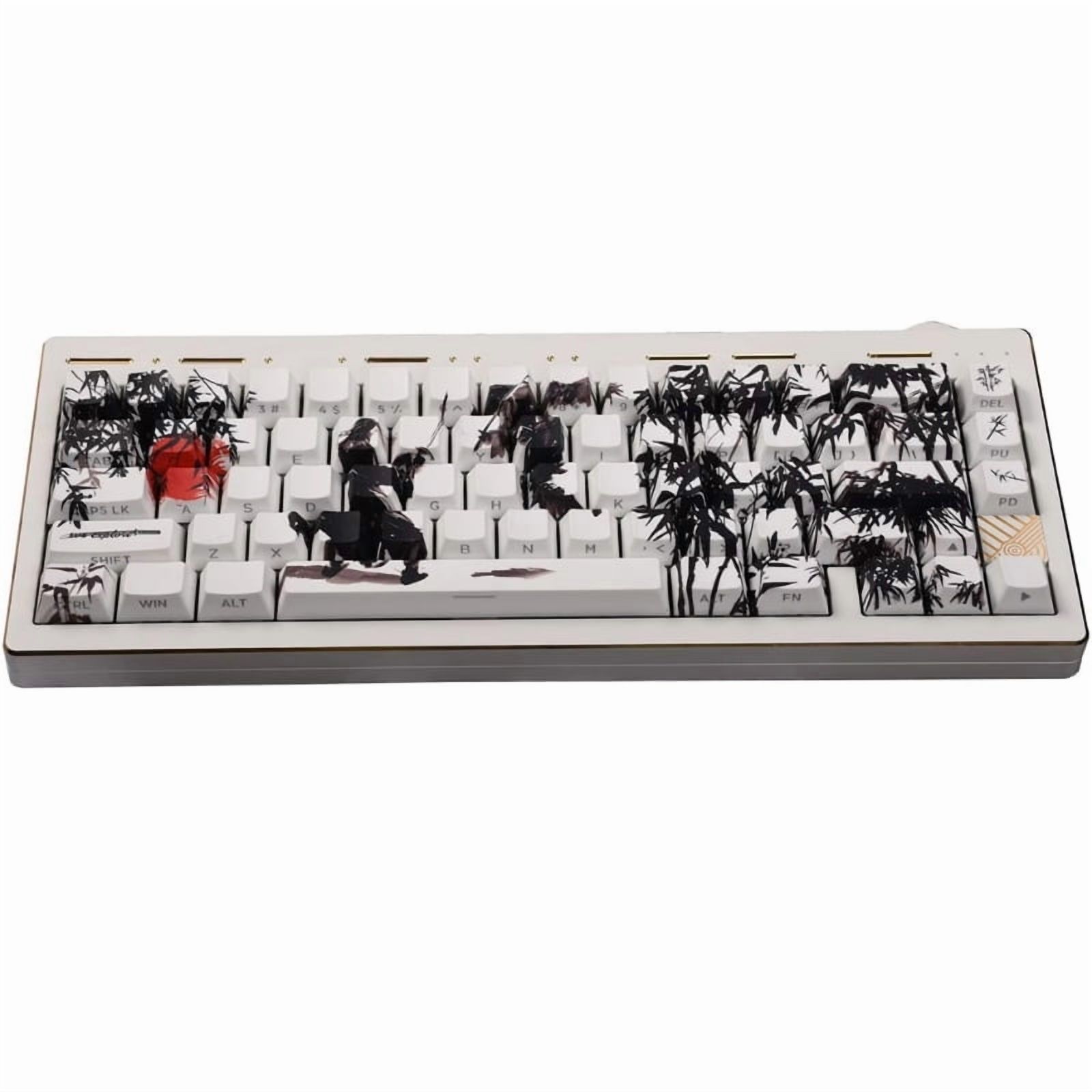Cherry Height Keycaps with Side Engraved Translucent Designing Featuring Forest Duel Theme for Mechanical Keyboards