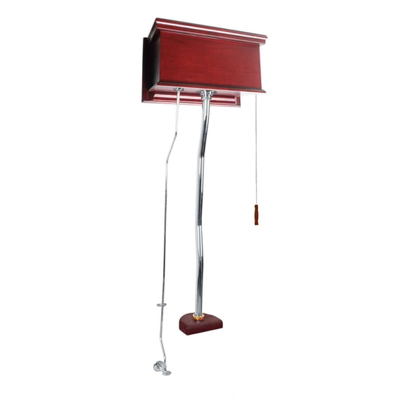 Cherry High Tank Pull Chain Toilet Conversion Kit Chrome Renovators Supply